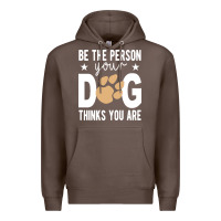 Coffee be the person your dog thinks you are t  shirt be the person your dog Premium Hoodie - linhVisuals