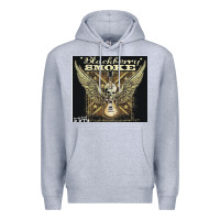 Heather Grey Blackberry Smoke Premium Hoodie - linhVisuals