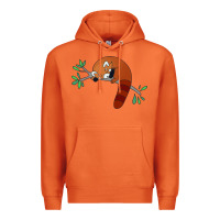 Carrot red panda sleeping Premium Hoodie - linhVisuals