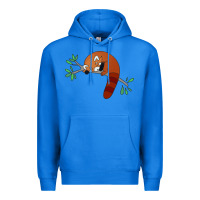 True Royal red panda sleeping Premium Hoodie - linhVisuals