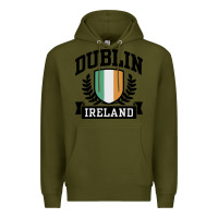 Army Green dublin ireland Premium Hoodie - linhVisuals