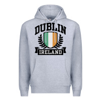 Heather Grey dublin ireland Premium Hoodie - linhVisuals