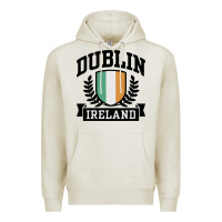 Oatmeal Heather dublin ireland Premium Hoodie - linhVisuals
