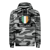 Slate Camo dublin ireland Premium Hoodie - linhVisuals