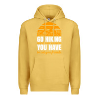Antique Gold hiking t  shirt go hiking Premium Hoodie - linhVisuals