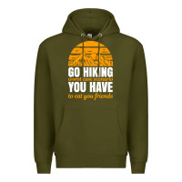Army Green hiking t  shirt go hiking Premium Hoodie - linhVisuals
