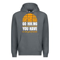 Rock hiking t  shirt go hiking Premium Hoodie - linhVisuals
