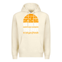 Sandshell hiking t  shirt go hiking Premium Hoodie - linhVisuals