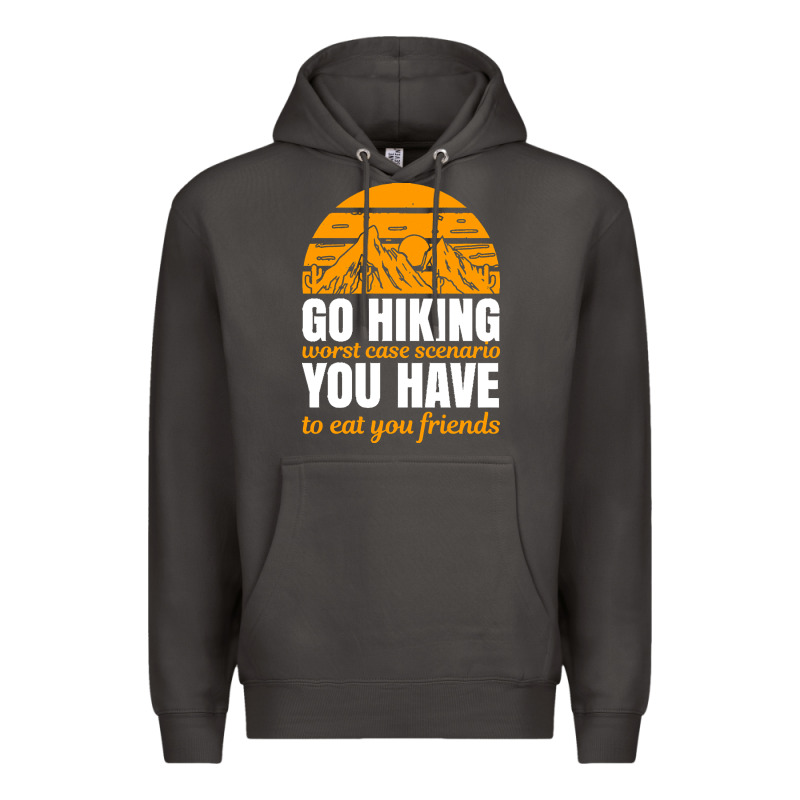 Hiking T  Shirt Go Hiking Premium Hoodie by linhVisuals | Teevron
