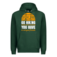 Sports Green hiking t  shirt go hiking Premium Hoodie - linhVisuals