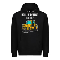 Black asphalt paver gift premium t shirt Premium Hoodie - linhVisuals