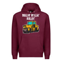 Burgundy asphalt paver gift premium t shirt Premium Hoodie - linhVisuals