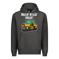 Charcoal Heather asphalt paver gift premium t shirt Premium Hoodie - linhVisuals
