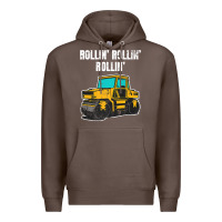 Coffee asphalt paver gift premium t shirt Premium Hoodie - linhVisuals