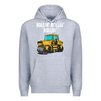 Heather Grey asphalt paver gift premium t shirt Premium Hoodie - linhVisuals