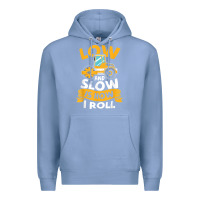 Colony Blue asphalt paving operator quote low and slow is how i roll t shirt Premium Hoodie - linhVisuals