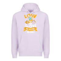 Lilac asphalt paving operator quote low and slow is how i roll t shirt Premium Hoodie - linhVisuals