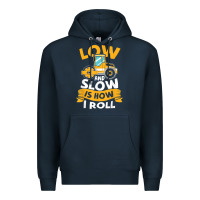 Navy asphalt paving operator quote low and slow is how i roll t shirt Premium Hoodie - linhVisuals