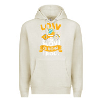 Oatmeal Heather asphalt paving operator quote low and slow is how i roll t shirt Premium Hoodie - linhVisuals
