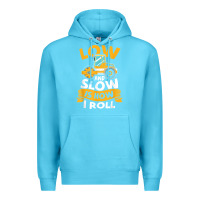 Ocean Blue asphalt paving operator quote low and slow is how i roll t shirt Premium Hoodie - linhVisuals
