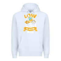 White asphalt paving operator quote low and slow is how i roll t shirt Premium Hoodie - linhVisuals