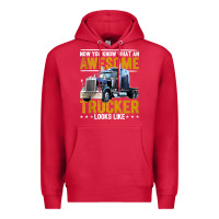 Cardinal awesome trucker big rig semi trailer truck driver gift men tank top Premium Hoodie - linhVisuals