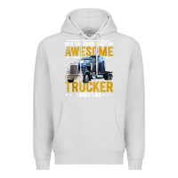 Dove Grey awesome trucker big rig semi trailer truck driver gift men tank top Premium Hoodie - linhVisuals