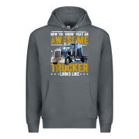 Rock awesome trucker big rig semi trailer truck driver gift men tank top Premium Hoodie - linhVisuals