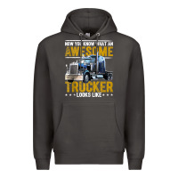 Smoke awesome trucker big rig semi trailer truck driver gift men tank top Premium Hoodie - linhVisuals
