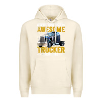 Tofu awesome trucker big rig semi trailer truck driver gift men tank top Premium Hoodie - linhVisuals