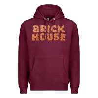 Burgundy brick house funny t shirt Premium Hoodie - linhVisuals