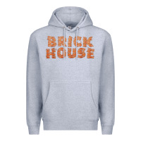 Heather Grey brick house funny t shirt Premium Hoodie - linhVisuals