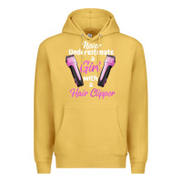 Antique Gold barber shirts for women   funny hairdresser barber t shirt Premium Hoodie - linhVisuals