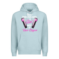 Blue Mist barber shirts for women   funny hairdresser barber t shirt Premium Hoodie - linhVisuals