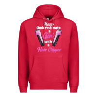 Cardinal barber shirts for women   funny hairdresser barber t shirt Premium Hoodie - linhVisuals