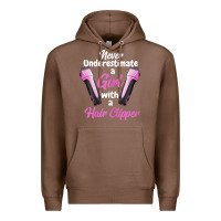 Chestnut barber shirts for women   funny hairdresser barber t shirt Premium Hoodie - linhVisuals