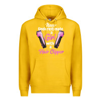Lemon barber shirts for women   funny hairdresser barber t shirt Premium Hoodie - linhVisuals