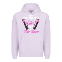 Lilac barber shirts for women   funny hairdresser barber t shirt Premium Hoodie - linhVisuals