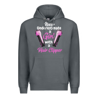 Rock barber shirts for women   funny hairdresser barber t shirt Premium Hoodie - linhVisuals