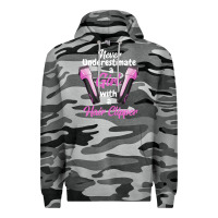Slate Camo barber shirts for women   funny hairdresser barber t shirt Premium Hoodie - linhVisuals