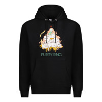 Black purity ring müsïc Premium Hoodie - linhVisuals