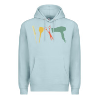 Blue Mist barber vintage hairdresser hairstylist cosmetologist t shirt Premium Hoodie - linhVisuals