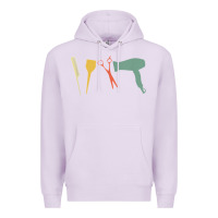 Lilac barber vintage hairdresser hairstylist cosmetologist t shirt Premium Hoodie - linhVisuals