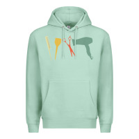 Seafoam barber vintage hairdresser hairstylist cosmetologist t shirt Premium Hoodie - linhVisuals