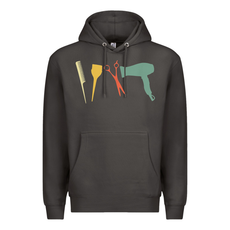 Barber Vintage Hairdresser Hairstylist Cosmetologist T Shirt Premium Hoodie by linhVisuals | Teevron