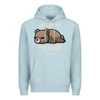Blue Mist do not disturb i'm busy funny lazy gift Premium Hoodie - linhVisuals