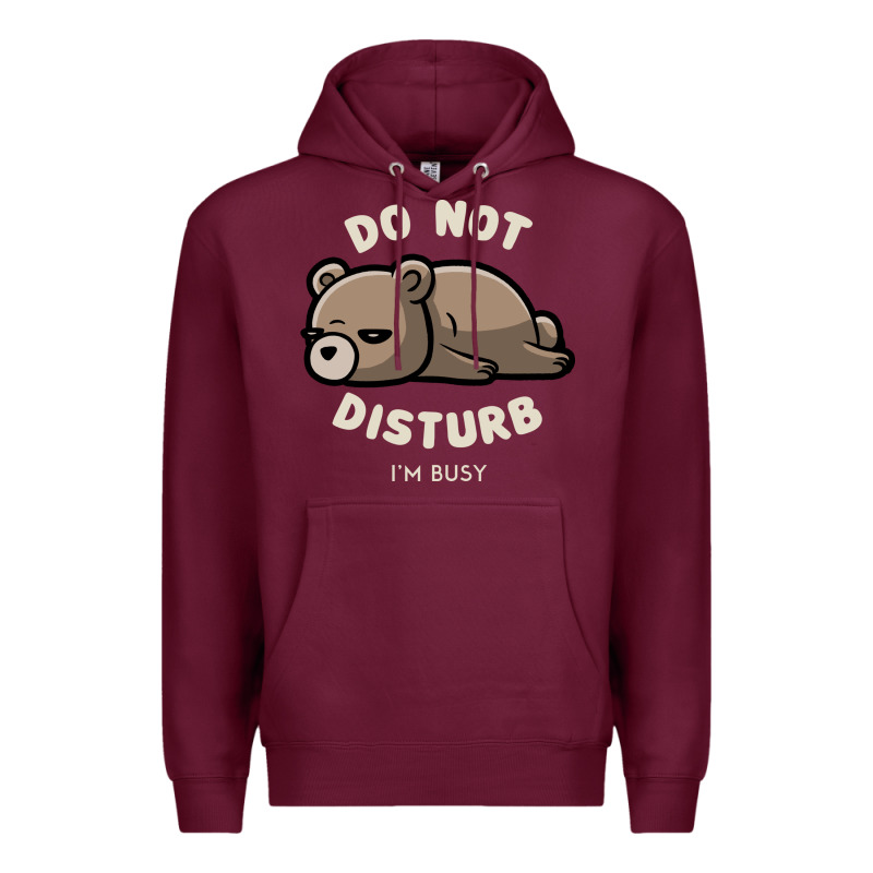 Do Not Disturb I'm Busy Funny Lazy Gift Premium Hoodie by linhVisuals | Teevron