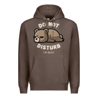 Coffee do not disturb i'm busy funny lazy gift Premium Hoodie - linhVisuals