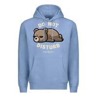 Colony Blue do not disturb i'm busy funny lazy gift Premium Hoodie - linhVisuals