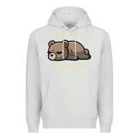 Dove Grey do not disturb i'm busy funny lazy gift Premium Hoodie - linhVisuals